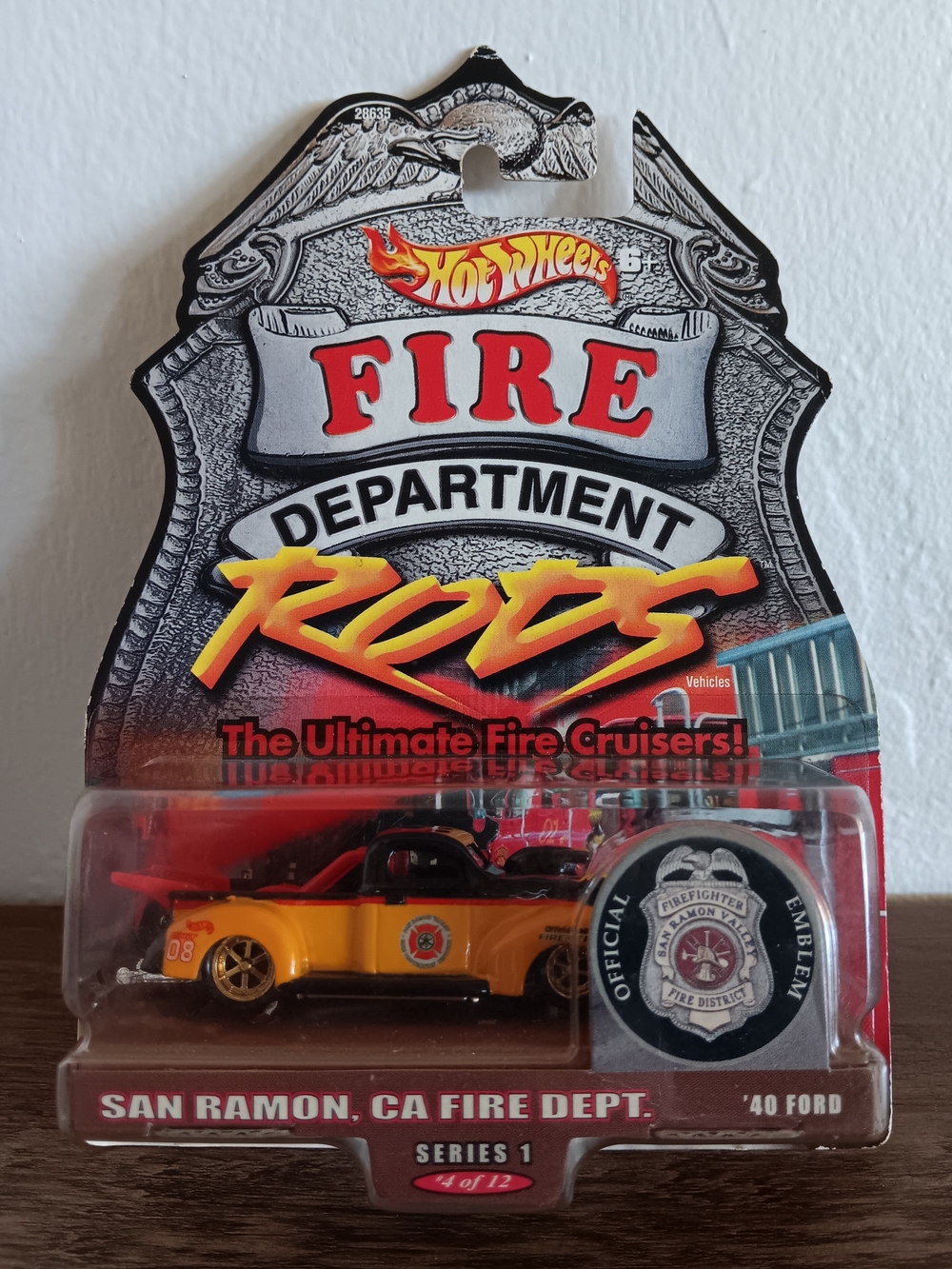 Hot Wheels Fire Department Rods '40 Ford - Yellow